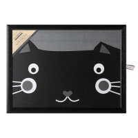 Andrew´s Knietablett Laptray mit Kissen Tablett für Laptop Happy Face Cat