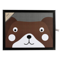 Andrew´s Knietablett Laptray mit Kissen Tablett für Laptop Happy Face Dog