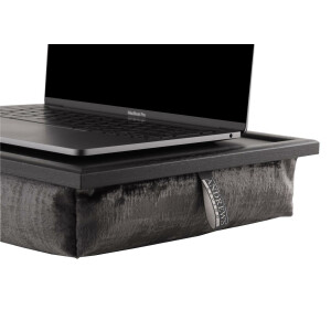 Andrew´s Knietablett Laptray mit Kissen Tablett für Laptop Elegant Spot Taupe