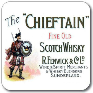 Untersetzer The Chieftain Whisky Label
