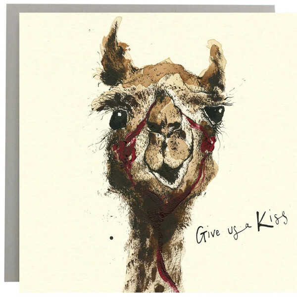 Anna Wright Grußkarte mit Umschlag Give us a Kiss 15 x 15 cm