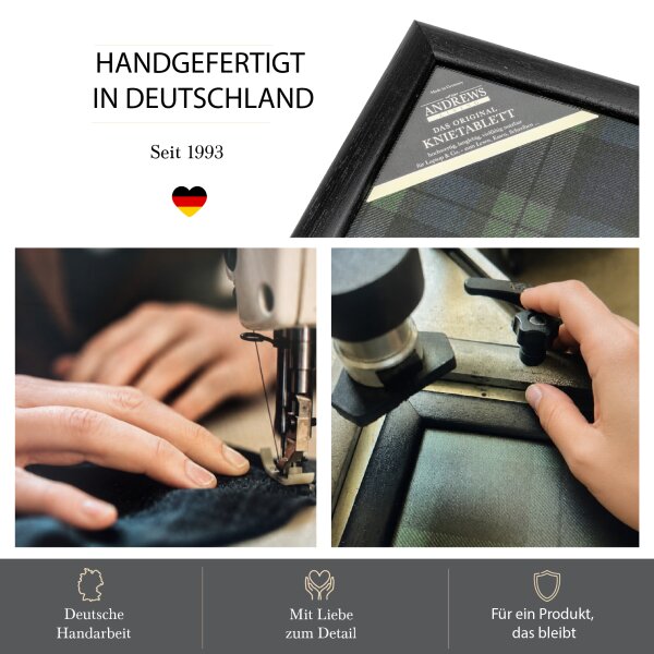 Knietablett mit Kissen Blackwatch Allover