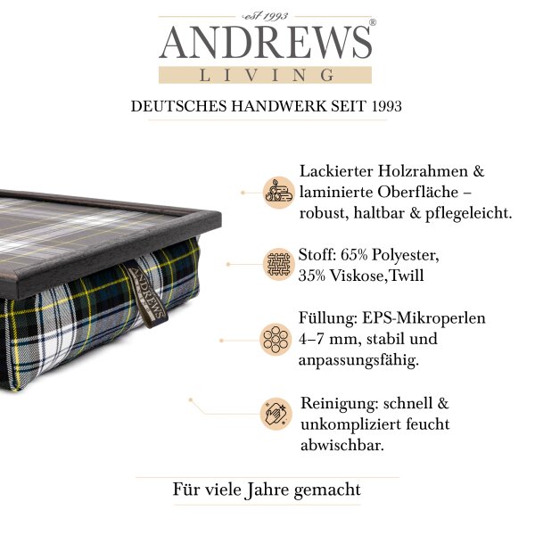 Knietablett mit Kissen Dress Gordon Allover