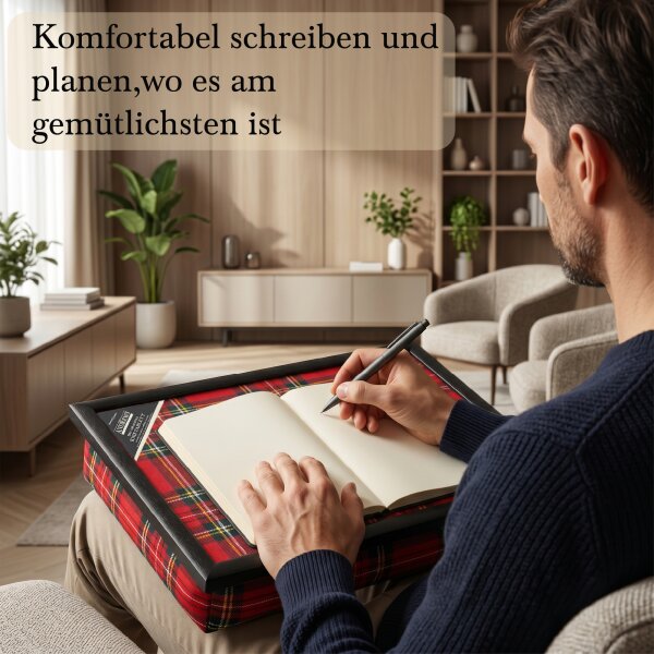 Knietablett mit Kissen Royal Stewart Allover
