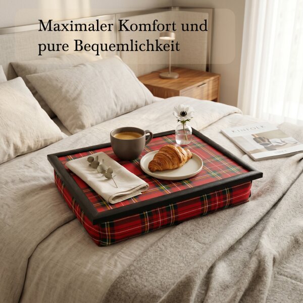 Knietablett mit Kissen Royal Stewart Allover
