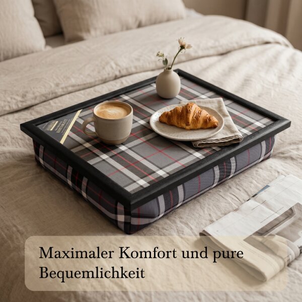 Knietablett mit Kissen Thomson Grey Small Allover