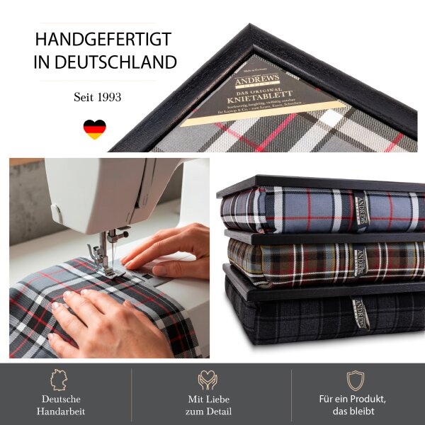 Knietablett mit Kissen Thomson Grey Small Allover