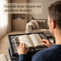 Knietablett mit Kissen Thomson Grey Small Allover