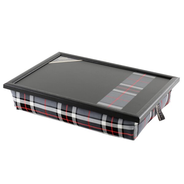 Knietablett mit Kissen Thomson Grey Small Stripe