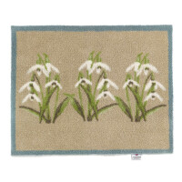 Hug Rug Design Fußmatte 65 x 85 cm weiße Blumen - Floral 4