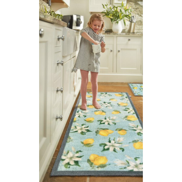 Hug Rug Design Fußmatte lang 65 X 150 cm Zitronen - Lemons & Lilies