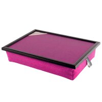 Knietablett mit Kissen Uni Pink