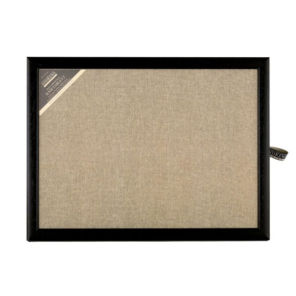 Knietablett mit Kissen Uni Dunkelbeige