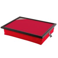 Knietablett mit Kissen Uni Rot