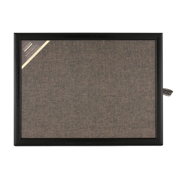 Knietablett mit Kissen Uni Schwarz-Beige
