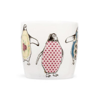 Kaffeebecher Fine Bone China Anna Wright &quot;Dancing Penguins&quot; Made in England