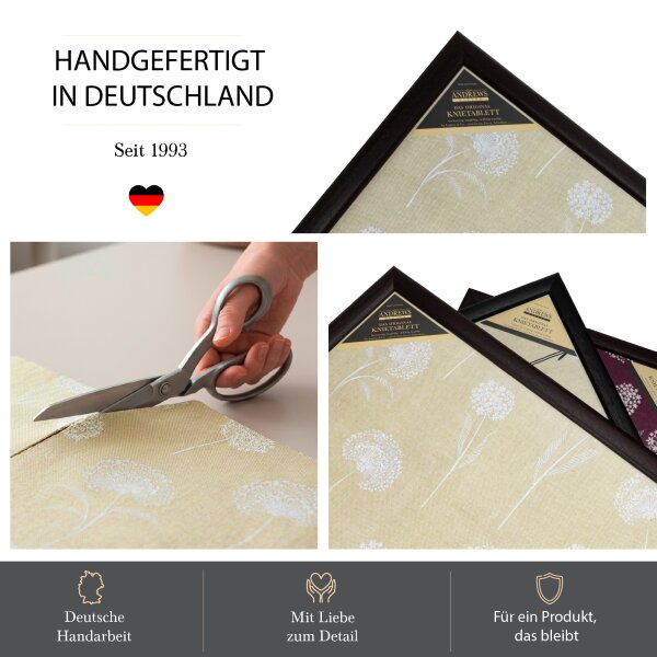 Knietablett mit Kissen Dandelion Creme