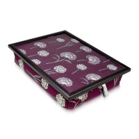 Knietablett mit Kissen Dandelion Bordeaux