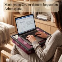 Knietablett mit Kissen Dandelion Bordeaux