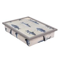 Knietablett mit Kissen Fisch