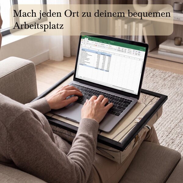 Knietablett mit Kissen Spring
