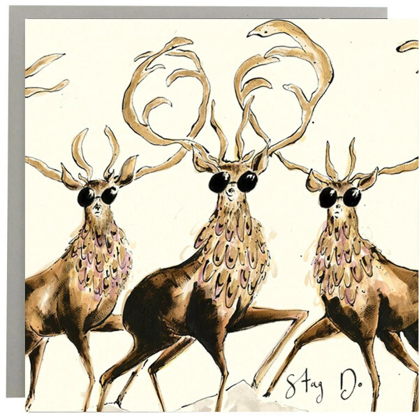 Anna Wright Grußkarte mit Umschlag Stag Do Deer Card
