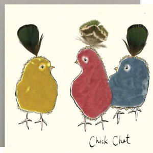 Anna Wright Grußkarte mit Umschlag Chick Chat Bird...