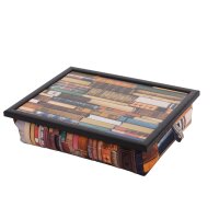 Knietablett mit Kissen Book Pile