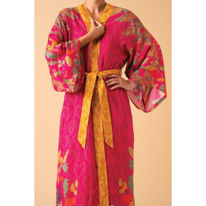 Kimono lang Enchanted Evening Doe Kimono Gown in Fuchsia
