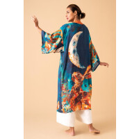 Kimono lang Hare and Moon Kimono Gown in Midnight
