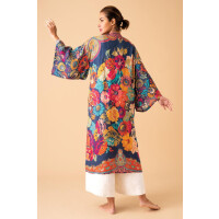 Kimono lang Vintage Floral Kimono Gown in Ink