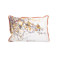 VOYAGE Kissen- Hazeldene Printed Feather Cushion Auburn