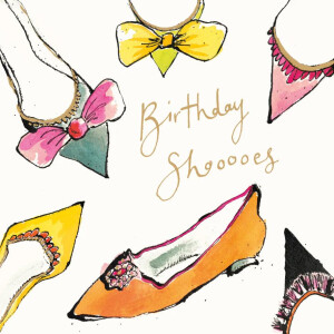 Anna Wright Grußkarte mit Umschlag Birthday Shoooes...