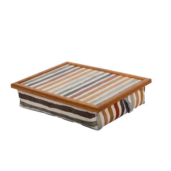 Knietablett mit Kissen Painted Stripes