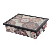 Knietablett mit Kissen Mandala Rot