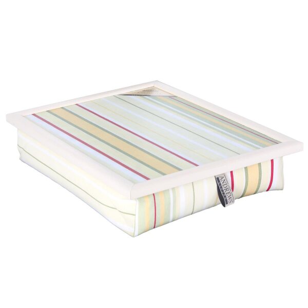 Knietablett mit Kissen Yellow Stripe