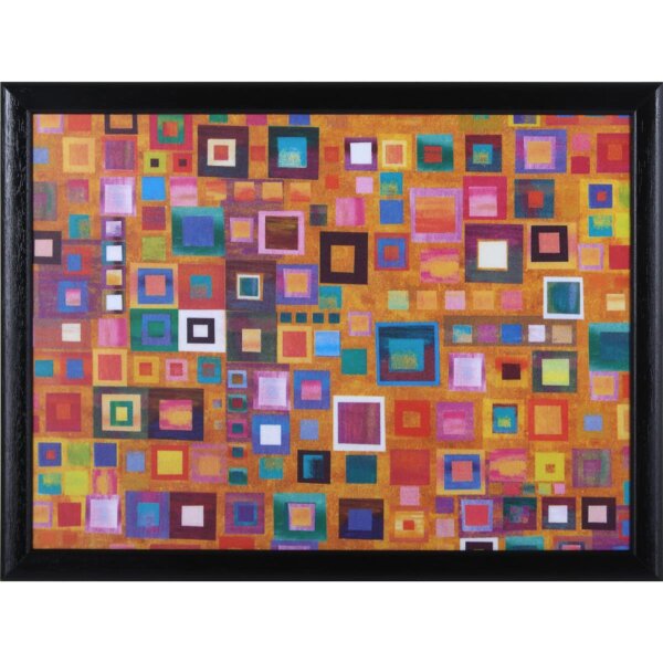 Knietablett mit Kissen Cubic Art