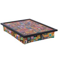 Knietablett mit Kissen Cubic Art