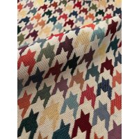 Premium Knietablett mit Kissen - Hahnentritt  bordeaux
