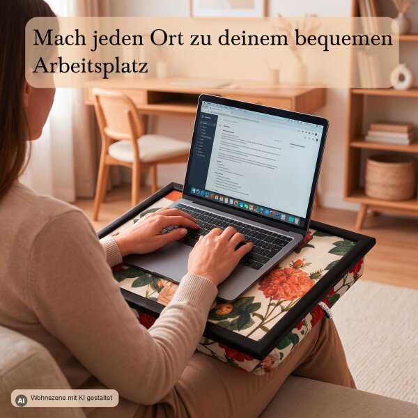 Knietablett mit Kissen Classic Rose