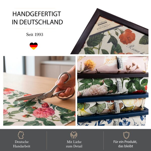 Knietablett mit Kissen Classic Rose