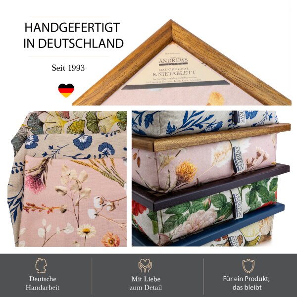 Knietablett mit Kissen Dried Flowers