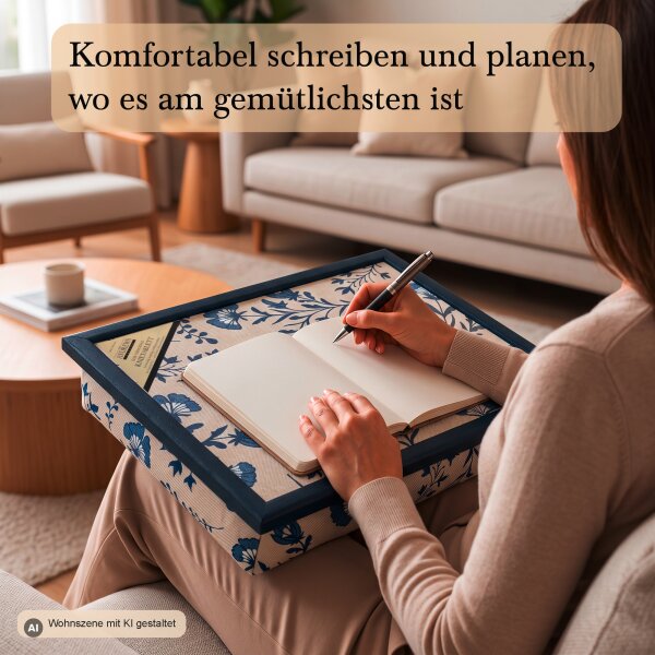 Knietablett mit Kissen Azure Meadow