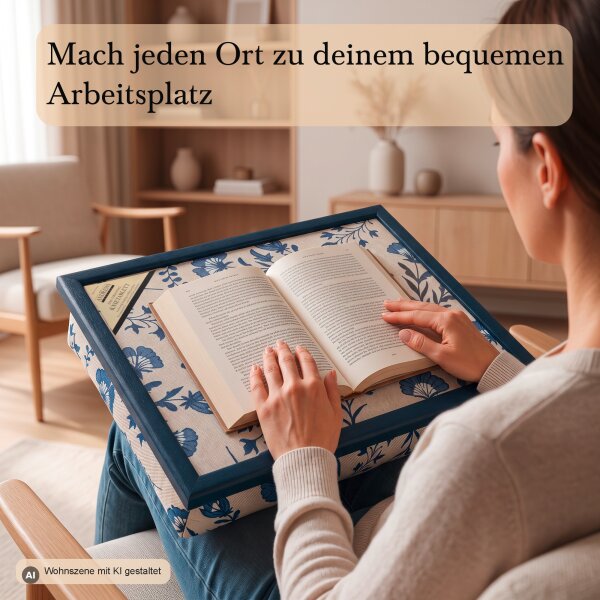 Knietablett mit Kissen Azure Meadow