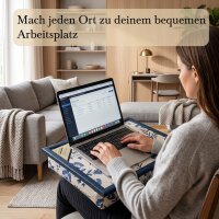 Knietablett mit Kissen Azure Meadow