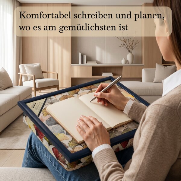 Knietablett mit Kissen Ginkgo Atelier