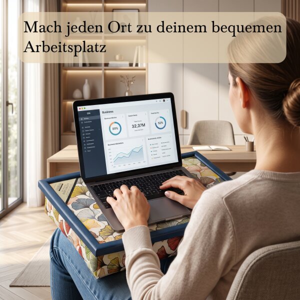 Knietablett mit Kissen Ginkgo Atelier