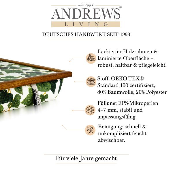 Knietablett mit Kissen Ivy Garden