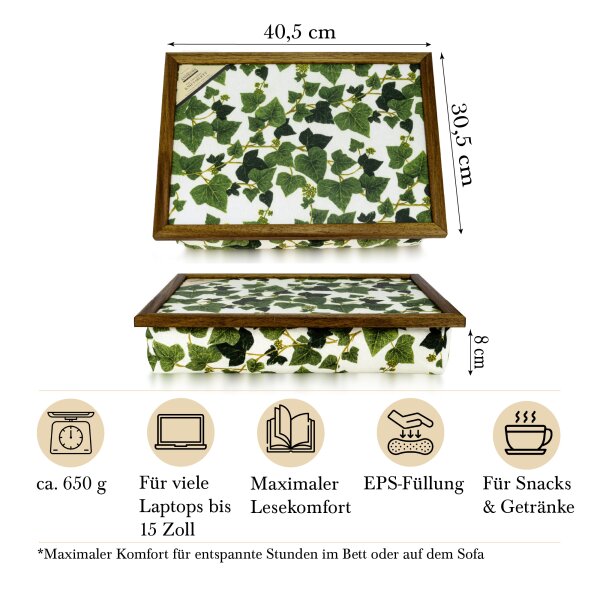 Knietablett mit Kissen Ivy Garden