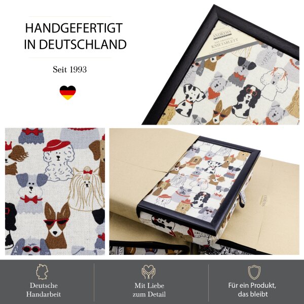 Knietablett mit Kissen Urban Dogs